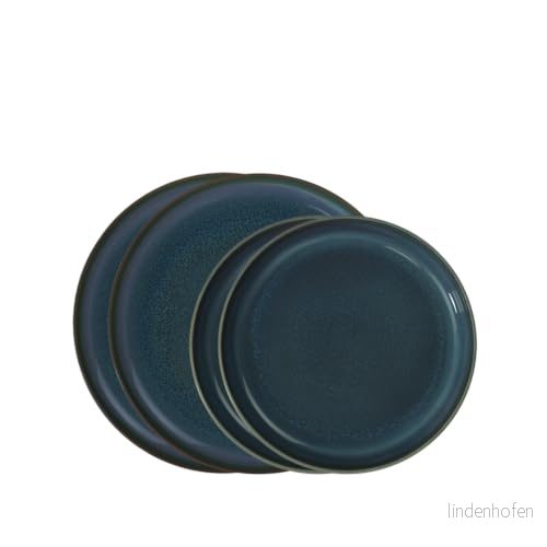 Villeroy & Boch Plate Set Crafted Denim Blue 4 Piece 4003686402720