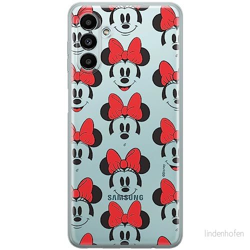ERT GROUP mobiltelefonfodral för Samsung A13 5G/A04S originalt och officiellt licensierat Disney mönster Minnie 058 optimalt anpassad till formen på mobiltelefonen, gedeeltelijk transparant 5904805566844