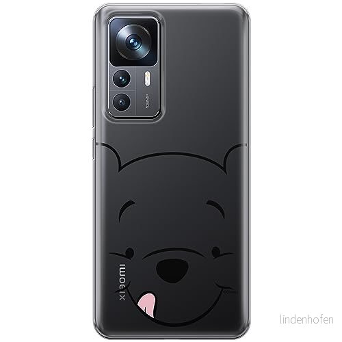 ERT GROUP mobiltelefonfodral för Xiaomi 12T/ 12T pro/ K50 Ultra originalt och officiellt licensierat Disney mönster Winnie the Pooh & Friends 045, gedeeltelijk transparant 5905795043384