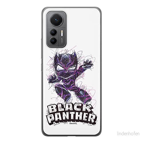 ERT GROUP mobiltelefonfodral för Xiaomi 12 LITE originalt och officiellt licensierat Marvel mönster Black Panther 017 optimalt anpassad till formen på mobiltelefonen, fodral tillverkad av TPU plast 5905511507749