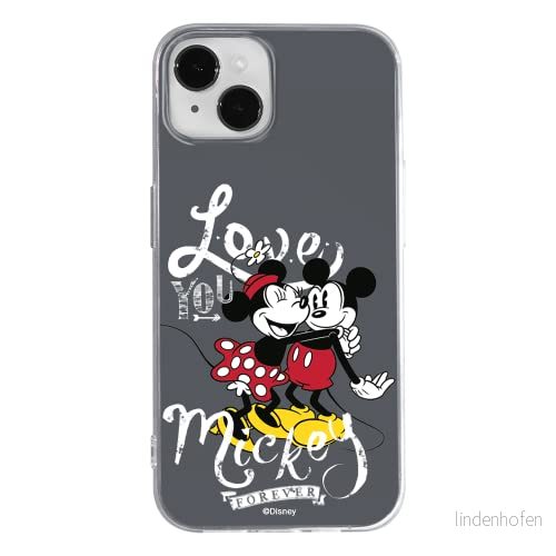 ERT GROUP mobiltelefonfodral för Apple Iphone 14 PLUS originalt och officiellt licensierat Disney mönster Mickey & Minnie 001 anpassad till formen på mobiltelefonen, fodral tillverkad av TPU plast 5905131893901