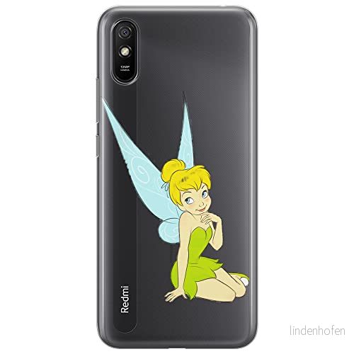ERT GROUP mobiltelefonfodral för Xiaomi REDMI 9A originalt och officiellt licensierat Disney mönster Tinker Bell 005 optimalt anpassad till formen på mobiltelefonen, gedeeltelijk transparant 5905131132284