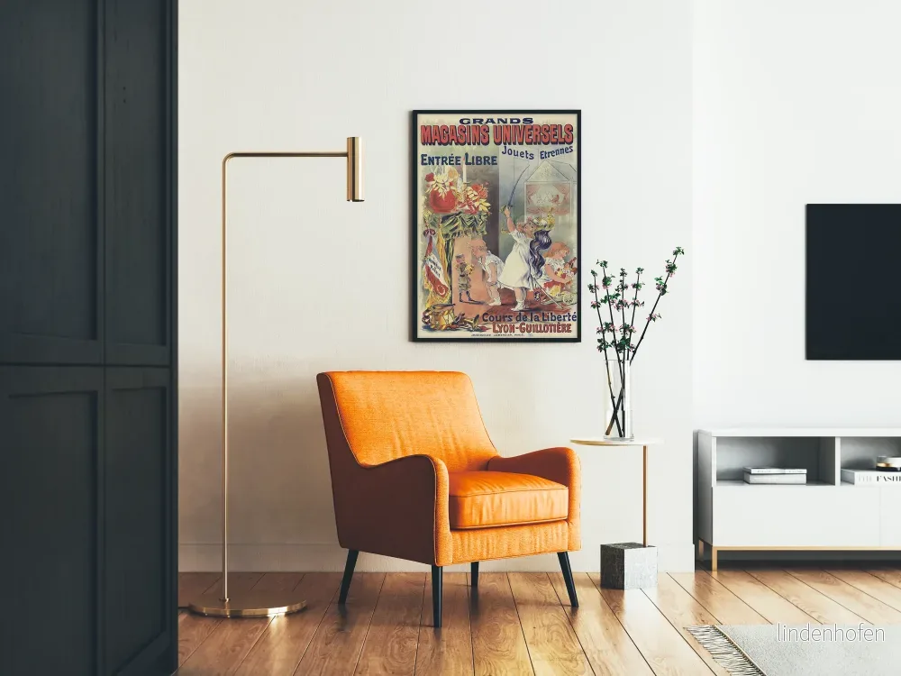 Vintageposter för Stora Allmänna Varuhus i Lyon - Leksaker och Nyårsgåvor - Bild 2