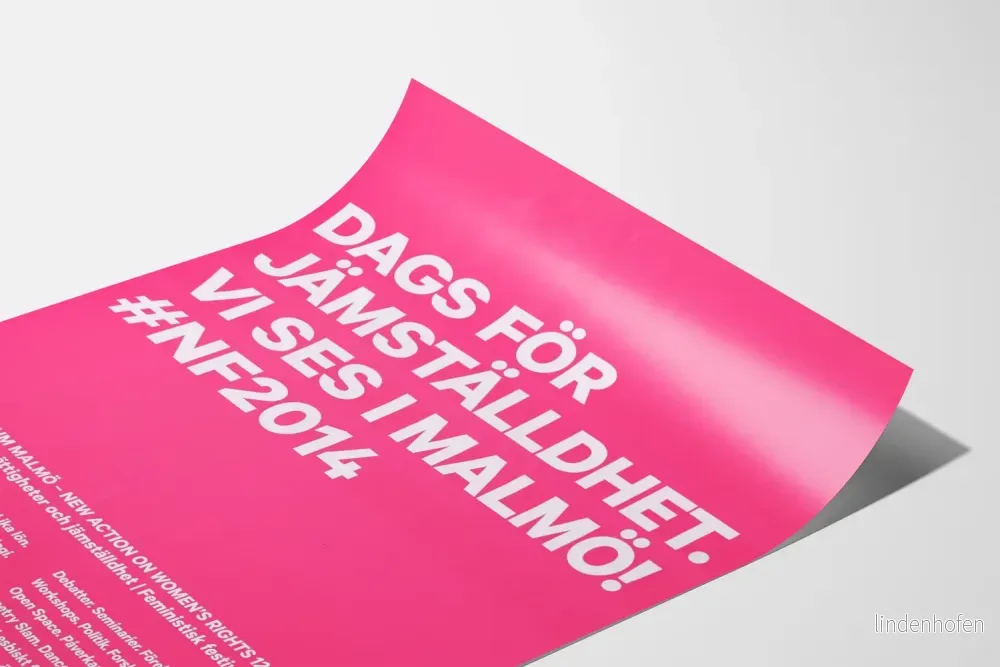 Dags för jämställdhet Malmö 2014 - Poster Feministe Rose - Bild 3