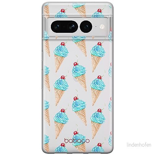 ERT GROUP mobiltelefonfodral för Google PIXEL 7 PRO originalt och officiellt licensierat Babaco mönster Ice Cream 002 optimalt anpassad till formen på mobiltelefonen, gedeeltelijk transparant 5905795170189