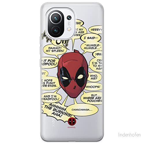 ERT GROUP mobiltelefonfodral för Xiaomi 11 originalt och officiellt licensierat Marvel mönster Deadpool 008 optimalt anpassad till formen på mobiltelefonen, gedeeltelijk transparant 5903537117973