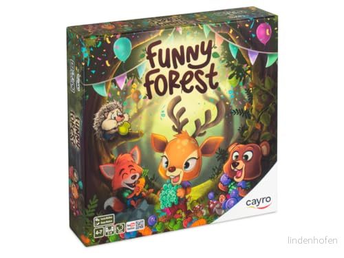 Cayro Funny Forest Brädspel Se den största mängden mat slå testerna med vänner, 2 4 spelare 8422878808946