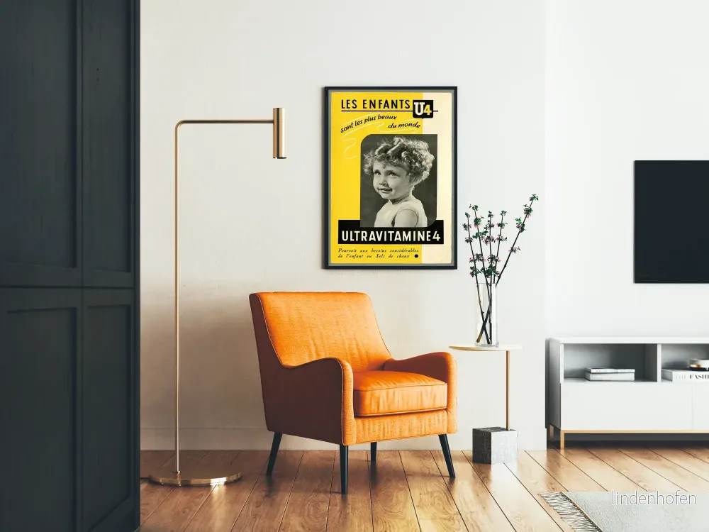Vintageaffisch Ultraviamine 4 väggdekoration för barn - Bild 2
