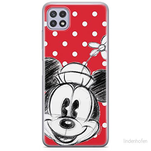 ERT GROUP mobiltelefonfodral för Samsung A22 5G originalt och officiellt licensierat Disney mönster Minnie 009 optimalt anpassad till formen på mobiltelefonen, fodral tillverkad av TPU plast 5903932803129