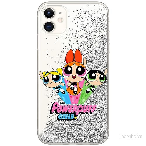 ERT GROUP mobiltelefonfodral för Apple Iphone 11 originalt och officiellt licensierat The Powerpuff Girls mönster 029, med glitter overflow effekt 5905511974480