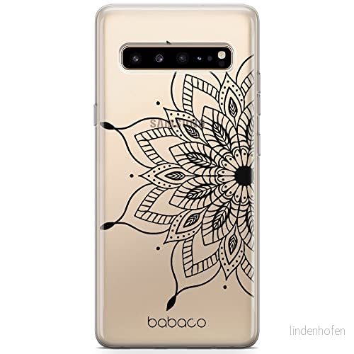 ERT GROUP mobiltelefonfodral för Samsung S10 originalt och officiellt licensierat Babaco mönster Mandalas 004 Vit optimalt anpassad till formen på mobiltelefonen, gedeeltelijk transparant 5904805831171