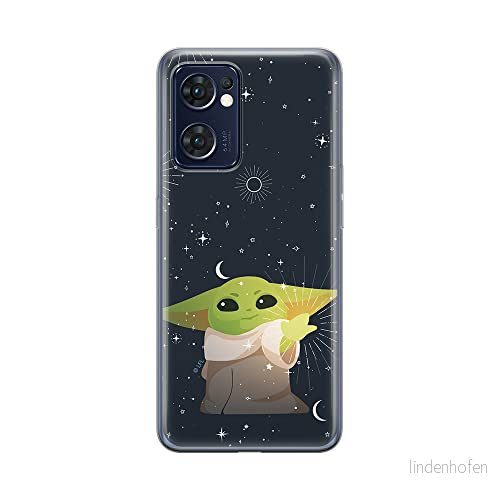 ERT GROUP mobiltelefonfodral för Oppo RENO 7 5G originalt och officiellt licensierat Star Wars mönster Baby Yoda 024 optimalt anpassad till formen på mobiltelefonen, fodral tillverkad av TPU plast 5905511314019
