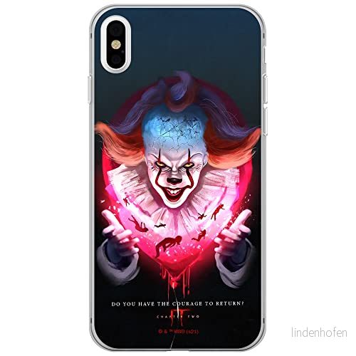 ERT GROUP mobiltelefonfodral för Iphone X/XS originalt och officiellt licensierat Horror mönster It 020 optimalt anpassad till formen på mobiltelefonen, fodral tillverkad av TPU plast 5905131998811
