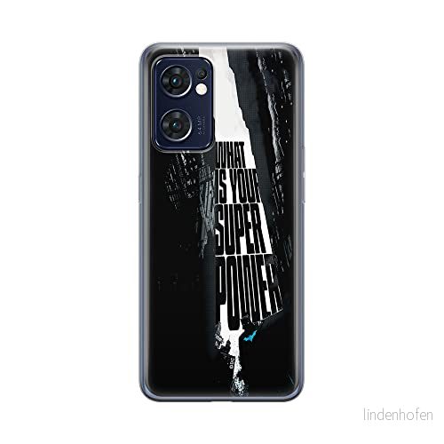 ERT GROUP mobiltelefonfodral för Oppo RENO 7 5G originalt och officiellt licensierat DC mönster Batman 001 optimalt anpassad till formen på mobiltelefonen, fodral tillverkad av TPU plast 5905511301088