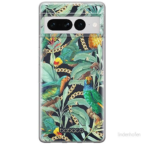 ERT GROUP mobiltelefonfodral för Google PIXEL 7 PRO originalt och officiellt licensierat Babaco mönster Flowers 058 optimalt anpassad till formen på mobiltelefonen, fodral tillverkad av TPU plast 5905795172862