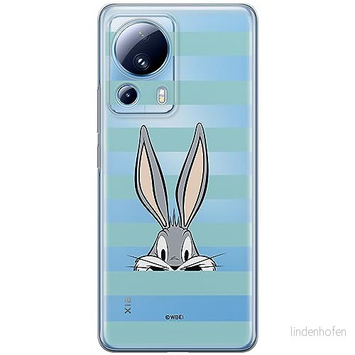 ERT GROUP mobiltelefonfodral för Xiaomi 13 LITE/CIVI 2 originalt och officiellt licensierat Looney Tunes mönster Bugs 011 optimalt anpassad till formen på mobiltelefonen, gedeeltelijk transparant 5905511920272