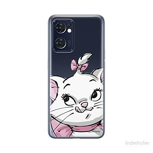 ERT GROUP mobiltelefonfodral för Oppo RENO 7 5G originalt och officiellt licensierat Disney mönster Marie 001 optimalt anpassad till formen på mobiltelefonen, gedeeltelijk transparant 5905511305475
