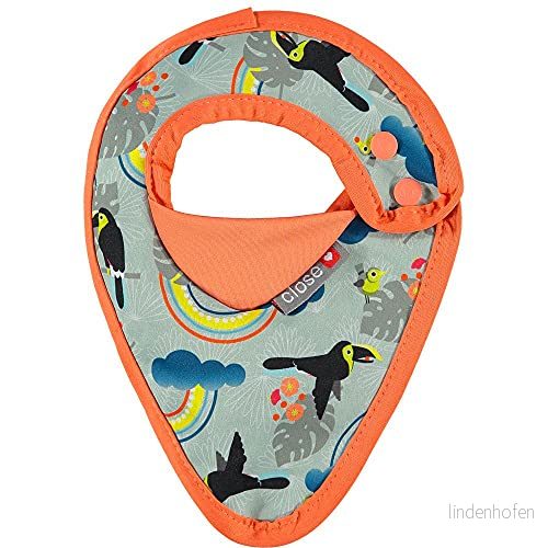 Close Pop in nyfödd 0 till 6 månader gammal bandana unisex baby dribble haklapp vattentät etapp 1 tukan färg 5060736081648