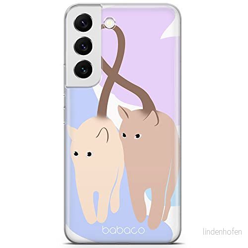 ERT GROUP mobiltelefonfodral för Samsung S22 PLUS originalt och officiellt licensierat Babaco mönster Cats 013 optimalt anpassad till formen på mobiltelefonen, fodral tillverkad av TPU plast 5905131109361