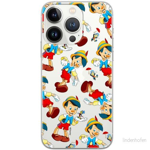 ERT GROUP mobiltelefonfodral för Iphone 13 PRO originalt och officiellt licensierat Disney mönster Pinocchio 002 optimalt anpassad till formen på mobiltelefonen, gedeeltelijk transparant 5905131815156