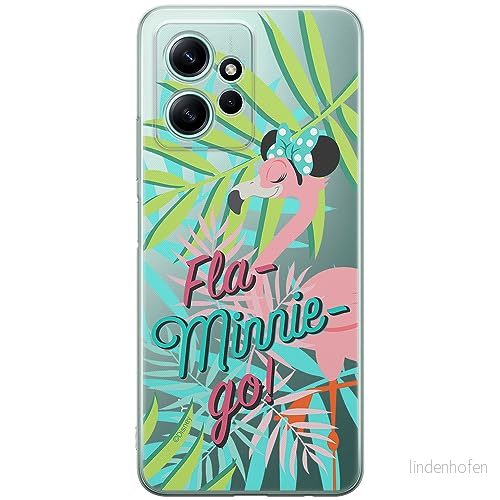 ERT GROUP mobiltelefonfodral för Xiaomi REDMI NOTE 12 4G originalt och officiellt licensierat Disney mönster Minnie 041 optimalt anpassad till formen på mobiltelefonen, gedeeltelijk transparant 5905511953942