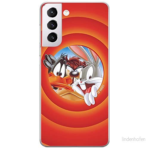 ERT GROUP mobiltelefonfodral för Samsung S21 originalt och officiellt licensierat Looney Tunes mönster 002 optimalt anpassad till formen på mobiltelefonen, fodral tillverkad av TPU plast 5903932296747