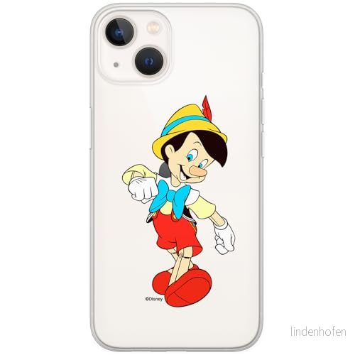 ERT GROUP mobiltelefonfodral för Iphone 13 MINI originalt och officiellt licensierat Disney mönster Pinocchio 001 optimalt anpassad till formen på mobiltelefonen, gedeeltelijk transparant 5905131123268