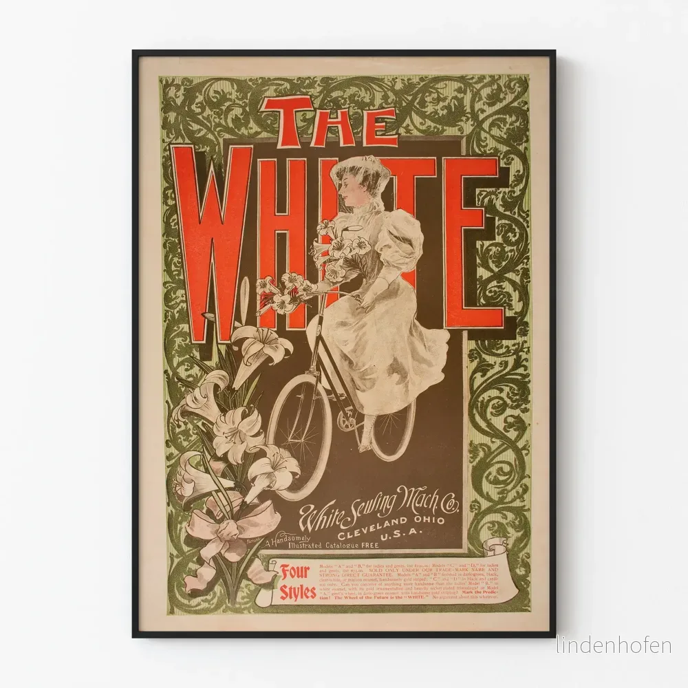 Vintageposter The White - Retro Väggdekoration Artem Legrand
