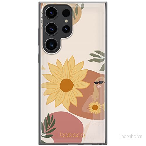 ERT GROUP mobiltelefonfodral för Samsung S23 ULTRA originalt och officiellt licensierat Babaco mönster Flowers 015 optimalt anpassad till formen på mobiltelefonen, fodral tillverkad av TPU plast 5905511468019