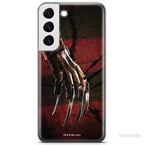ERT GROUP mobiltelefonfodral för Samsung S22 PLUS originalt och officiellt licensierat Horror mönster Nightmare of Elm Street 002 anpassad till formen på mobiltelefonen, fodral tillverkad av TPU plast 5905511073459