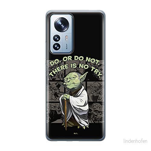 ERT GROUP mobiltelefonfodral för Xiaomi 12 PRO originalt och officiellt licensierat Star Wars mönster Yoda 007 optimalt anpassad till formen på mobiltelefonen, fodral tillverkad av TPU plast 5905511525224