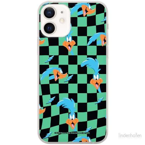 ERT GROUP mobiltelefonfodral för Iphone 12 Mini originalt och officiellt licensierat Looney Tunes mönster Roadrunner 005 anpassad till formen på mobiltelefonen, fodral tillverkad av TPU plast 5905795127732