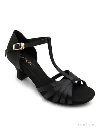 Capezio Sara 5 cm bollrumssko, svart, 7 W 886275603050