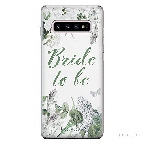 ERT GROUP mobiltelefonfodral för Samsung S10 PLUS originalt och officiellt licensierat Babaco mönster Bride to be 005 anpassad till formen på mobiltelefonen, fodral tillverkad av TPU plast 5904805786723