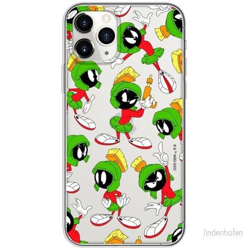 ERT GROUP mobiltelefonfodral för Iphone 11 PRO originalt och officiellt licensierat Looney Tunes mönster Marvin 004 optimalt anpassad till formen på mobiltelefonen, gedeeltelijk transparant 5905511635077