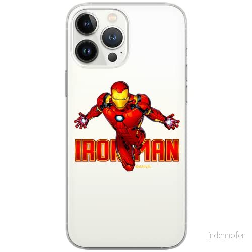 ERT GROUP mobiltelefonfodral för Samsung A51 originalt och officiellt licensierat Marvel mönster Iron Man 030 Vit optimalt anpassad till formen på mobiltelefonen, gedeeltelijk transparant 5904805150821