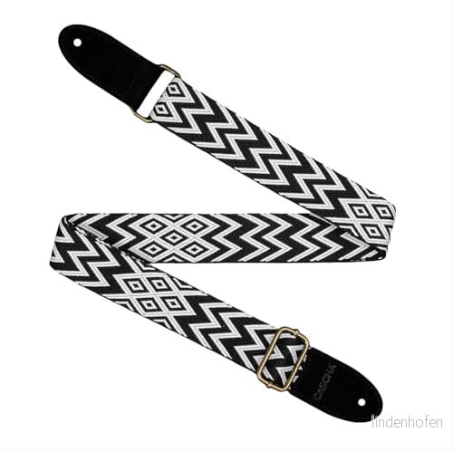 CASCHA ukulele rem, vegansk justerbar och bekväm ukulelerem gjord av miljövänliga material, hållbar elegant, passar alla ukuleler 4026929930927