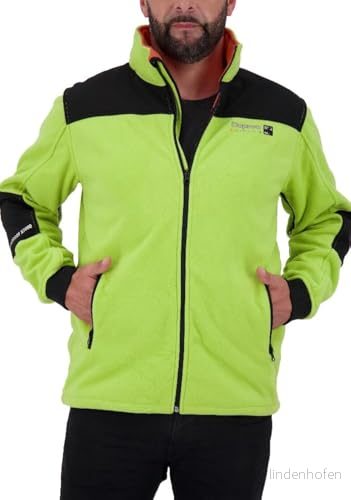Deproc Active herr stickad fleecejacka med lätt huva övergångsjacka vindjacka CANADA II 4031029112548