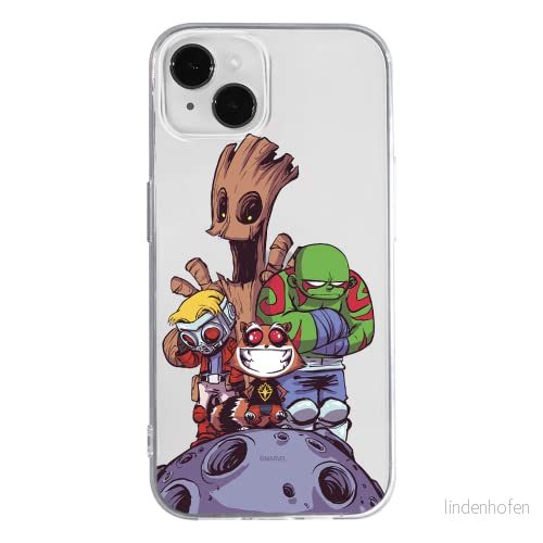 ERT GROUP mobiltelefonfodral för Apple Iphone 14 originalt och officiellt licensierat Marvel mönster Guardians of the Galaxy 017 anpassad till formen på mobiltelefonen, gedeeltelijk transparant 5905131890191
