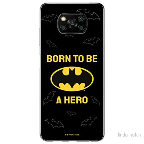 ERT GROUP mobiltelefonfodral för Xiaomi POCOPHONE X3 originalt och officiellt licensierat DC mönster Batman 058 optimalt anpassad till formen på mobiltelefonen, fodral tillverkad av TPU plast 5905131538994