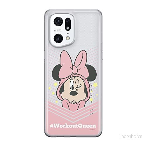 ERT GROUP mobiltelefonfodral för Oppo FIND X5 PRO originalt och officiellt licensierat Disney mönster Minnie 053 optimalt anpassad till formen på mobiltelefonen, gedeeltelijk transparant 5905511405168