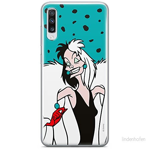 ERT GROUP mobiltelefonfodral för Samsung A70 originalt och officiellt licensierat Disney mönster Cruella 004 optimalt anpassad till formen på mobiltelefonen, fodral tillverkad av TPU plast 5903537594989
