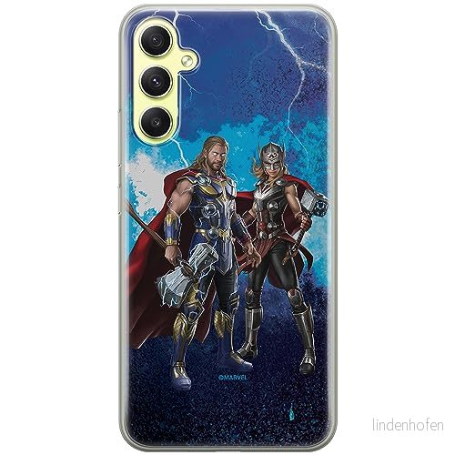 ERT GROUP mobiltelefonfodral för Samsung A34 5G originalt och officiellt licensierat Marvel mönster Thor 009 optimalt anpassad till formen på mobiltelefonen, fodral tillverkad av TPU plast 5905511780869