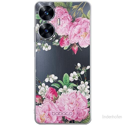 ERT GROUP mobiltelefonfodral för Realme C55 originalt och officiellt licensierat Babaco mönster Flowers 046 optimalt anpassad till formen på mobiltelefonen, gedeeltelijk transparant 5905511869557