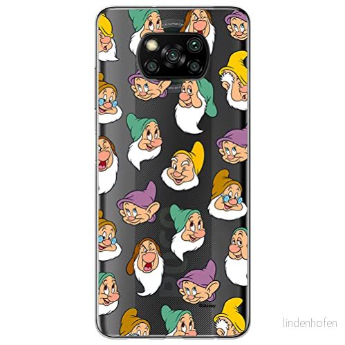ERT GROUP mobiltelefonfodral för Xiaomi POCOPHONE X3 originalt och officiellt licensierat Disney mönster Snow White and the Seven Dwarfs 015, gedeeltelijk transparant 5905131776952