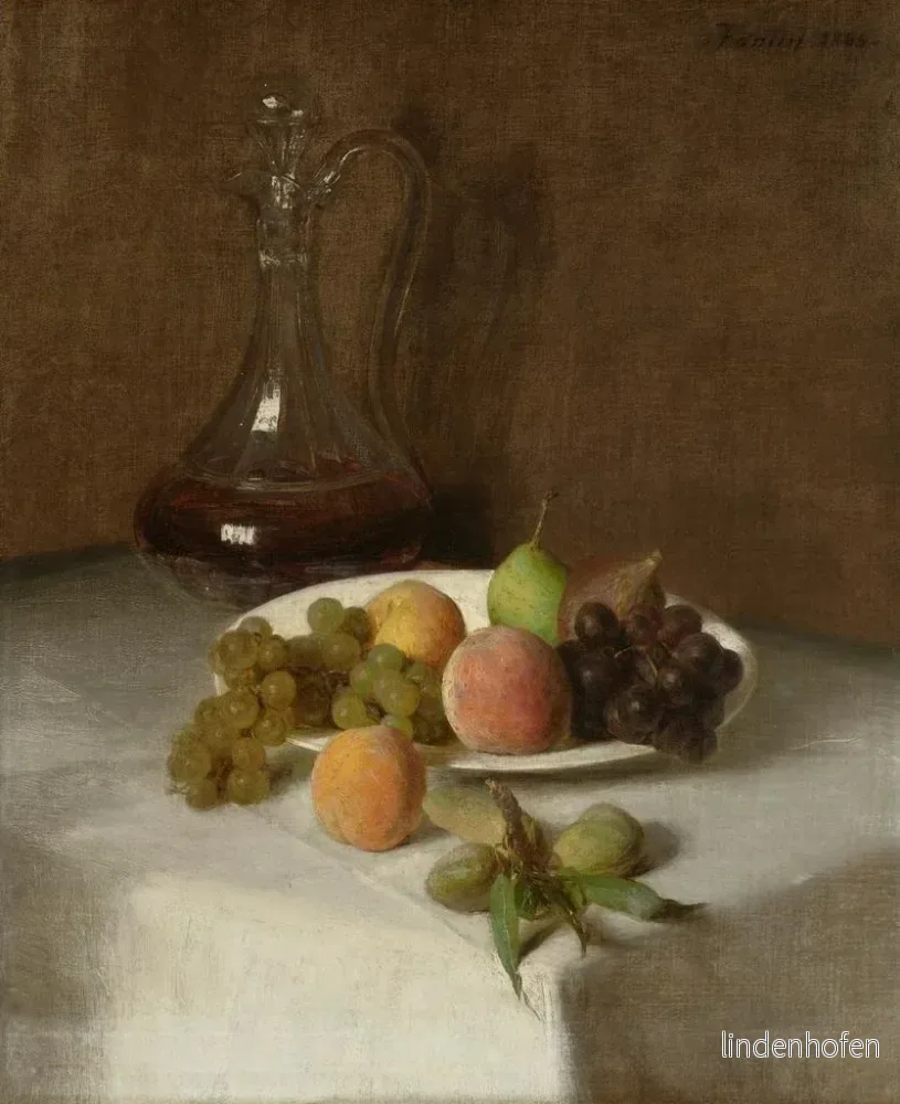 Målning Stillleben: Die Karaffe - Henri Fantin-Latour | Konsttryck - Bild 2
