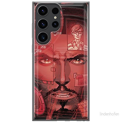 ERT GROUP mobiltelefonfodral för Samsung S23 ULTRA originalt och officiellt licensierat Marvel mönster Iron Man 016 optimalt anpassad till formen på mobiltelefonen, fodral tillverkad av TPU plast 5905511458539