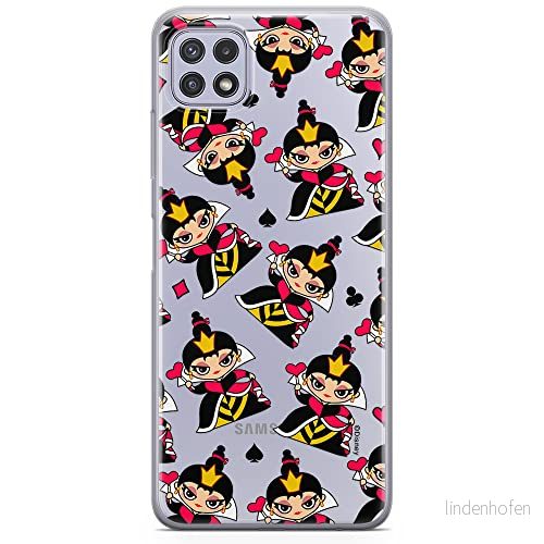 ERT GROUP mobiltelefonfodral för Samsung A22 5G originalt och officiellt licensierat Disney mönster Queen of Hearts 002 optimalt anpassad till formen på mobiltelefonen, gedeeltelijk transparant 5905131434197