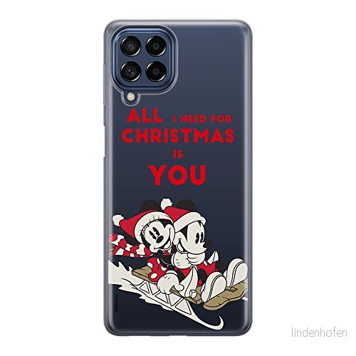 ERT GROUP mobiltelefonfodral för Samsung M33 5G originalt och officiellt licensierat Disney mönster Mickey & Minnie 015 optimalt anpassad till formen på mobiltelefonen, gedeeltelijk transparant 5905511342104