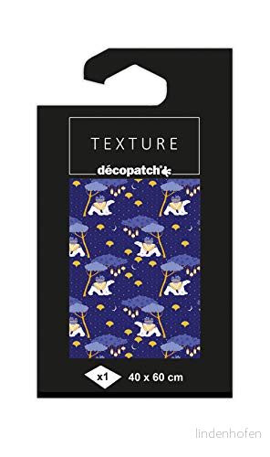 décopatch TD816C 1 ark 40 x 60 cm papper motiv textur, isbjörn guld 3609510258160